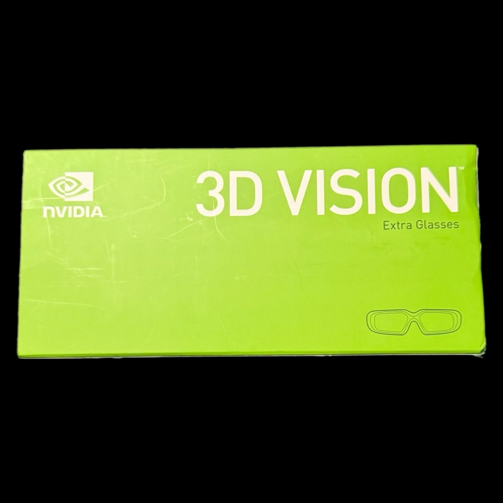 NVIDIA 3D Vision Wireless Glasses Model P854 Box Bag Cloth USB Cable NOB